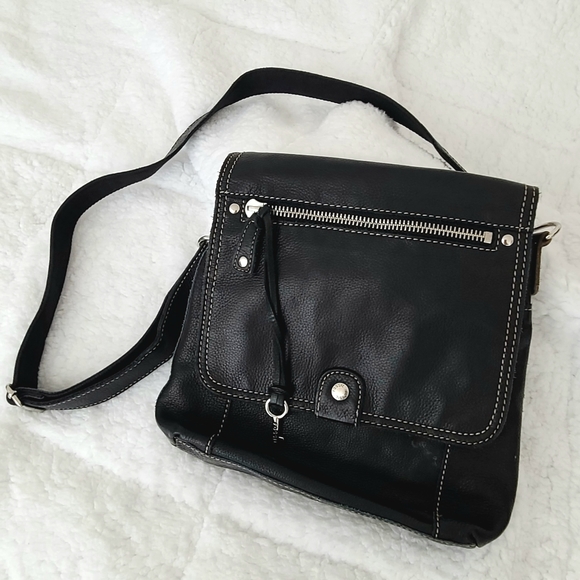 FOSSIL | Genuine Leather Crossbody Purse - Picture 1 of 11